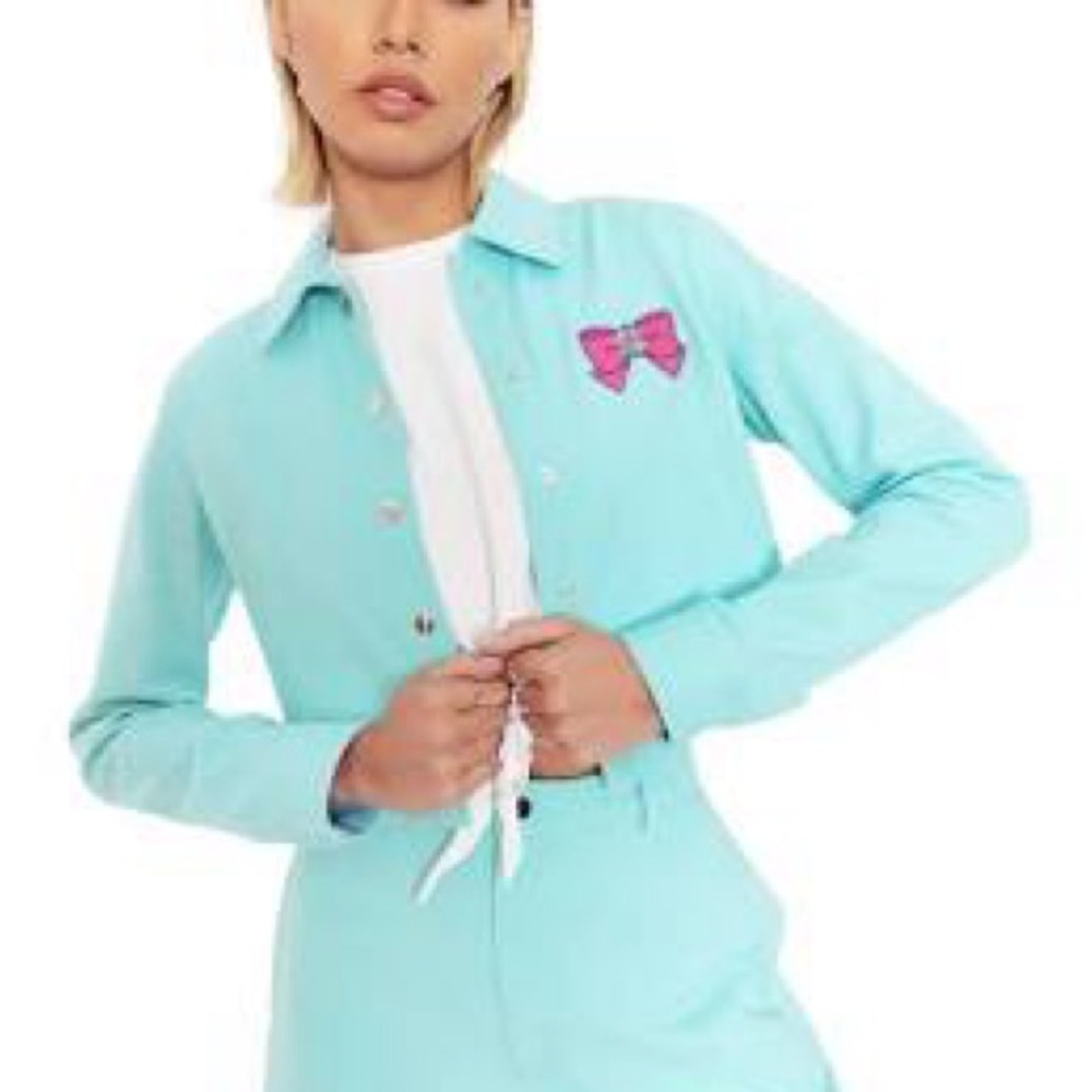 Blackmilk Sailor Moon Aqua Button-Up Cropped Jacket (part of a set) WORN ONCE - Picture 3 of 6